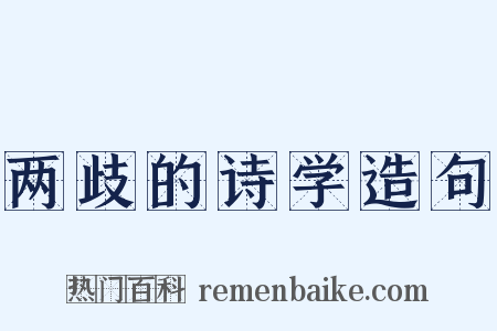 两歧的诗学造句是什么意思的图片
